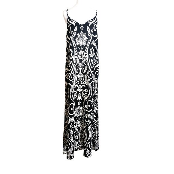 MSK Dresses & Skirts - MSK, Black & White Paisley Sleeveless Maxi Dress, EUC, Beachy, Vacation, Boho